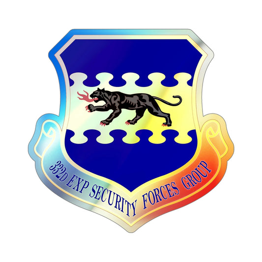 332d Expeditionary Security Forces Group (U.S. Air Force) Holographic STICKER Die-Cut Vinyl Decal-6 Inch-The Sticker Space