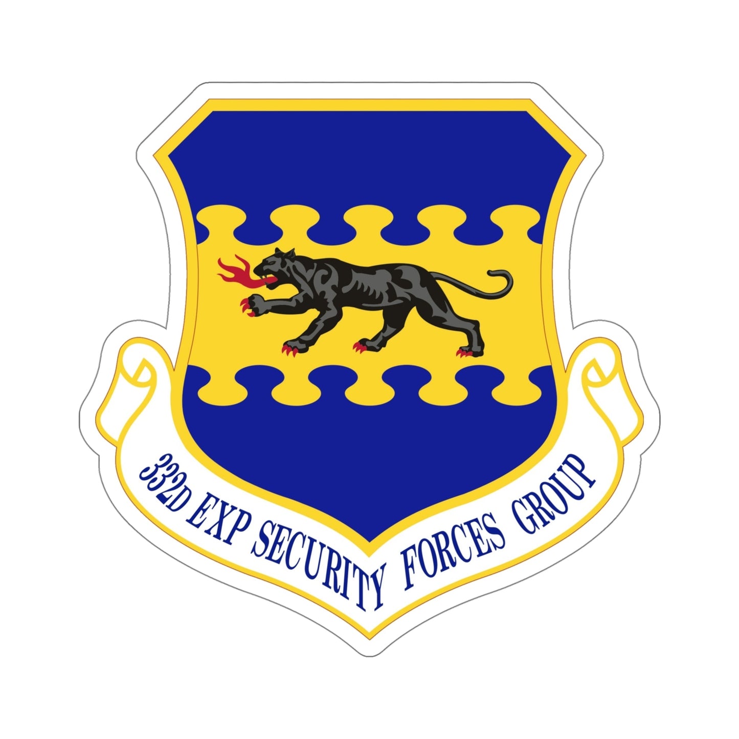 332d Expeditionary Security Forces Group (U.S. Air Force) STICKER Vinyl Die-Cut Decal-5 Inch-The Sticker Space