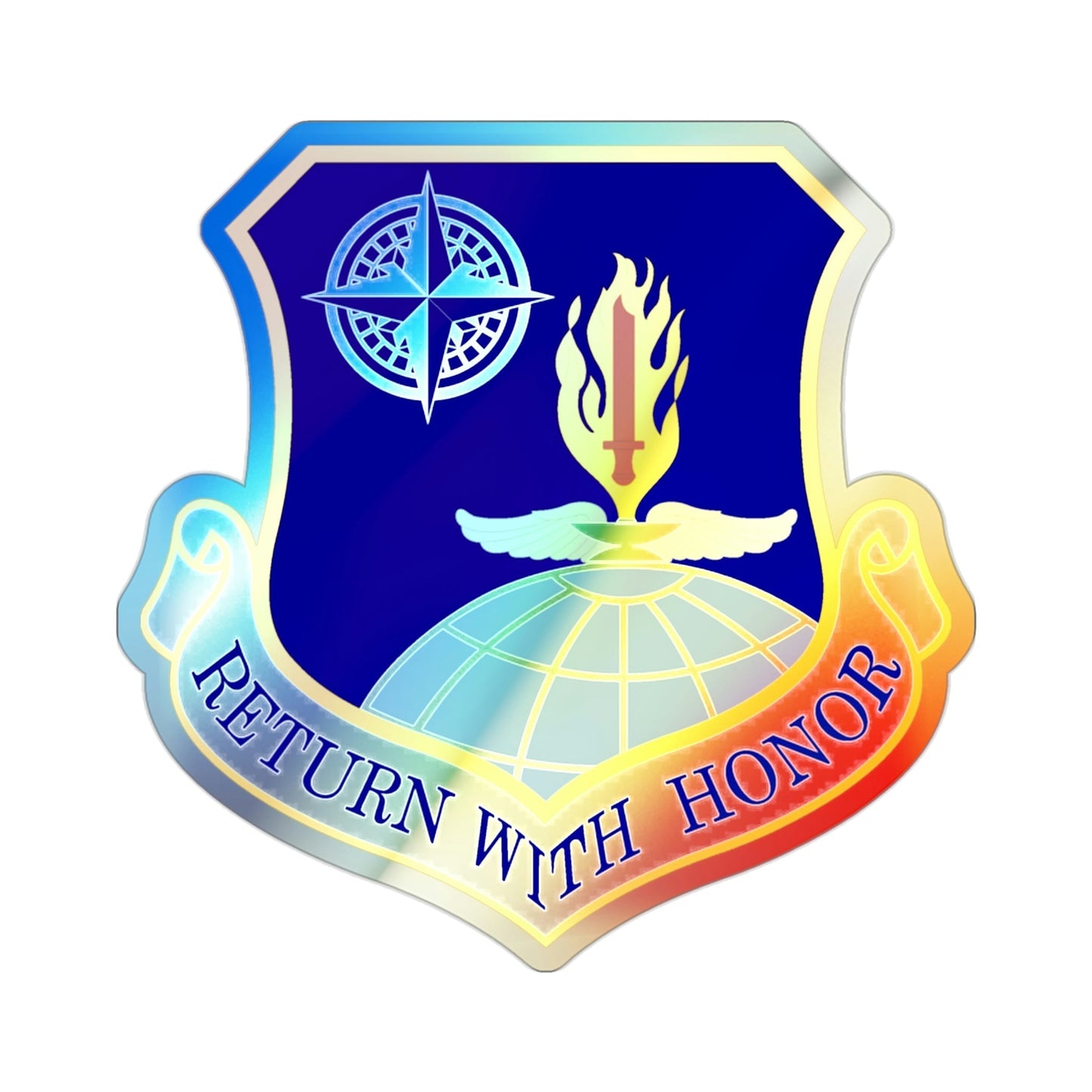 336th Training Group (U.S. Air Force) Holographic STICKER Die-Cut Vinyl Decal-2 Inch-The Sticker Space
