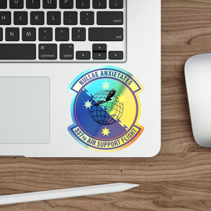 337 Air Support Flight PACAF (U.S. Air Force) Holographic STICKER Die-Cut Vinyl Decal-The Sticker Space