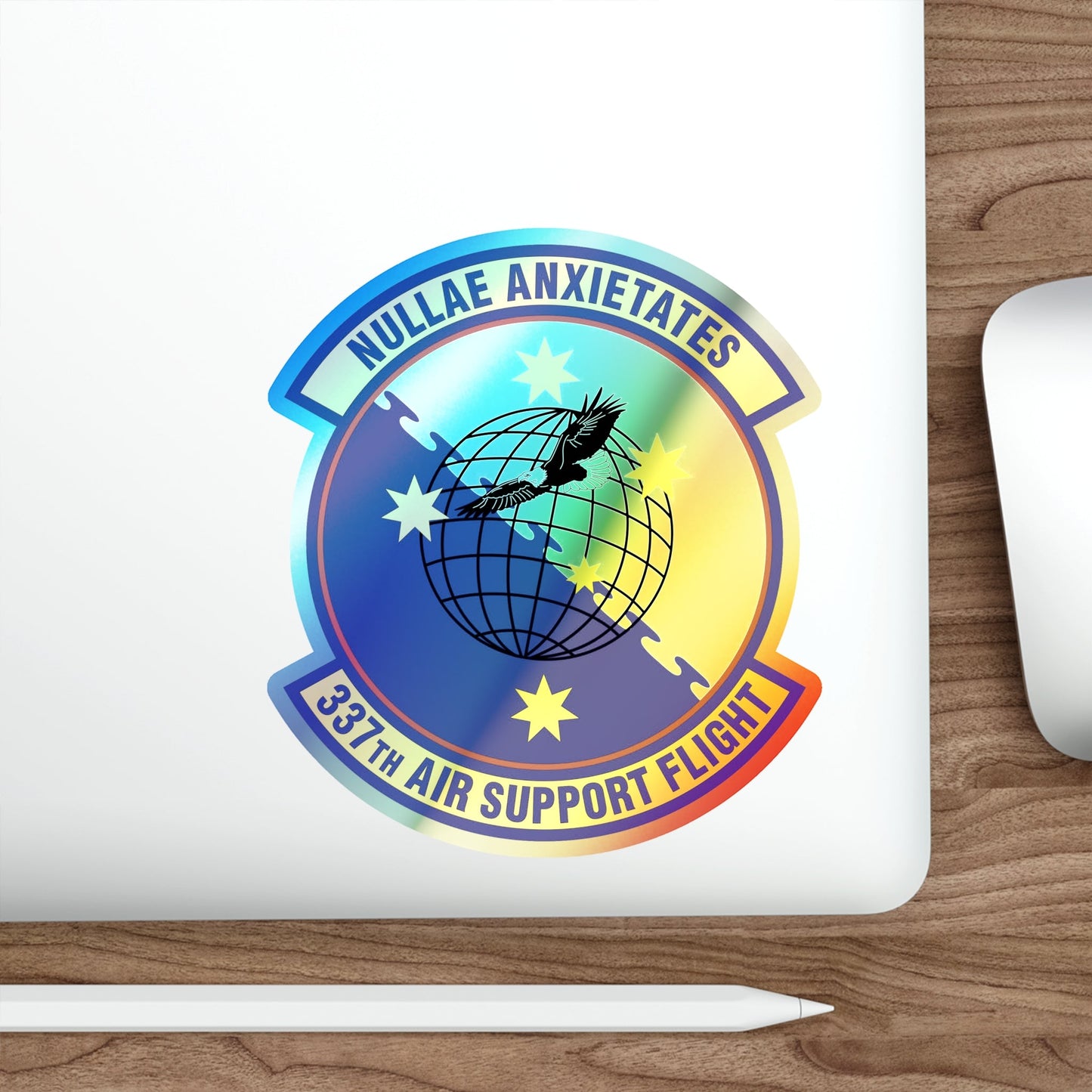 337 Air Support Flight PACAF (U.S. Air Force) Holographic STICKER Die-Cut Vinyl Decal-The Sticker Space