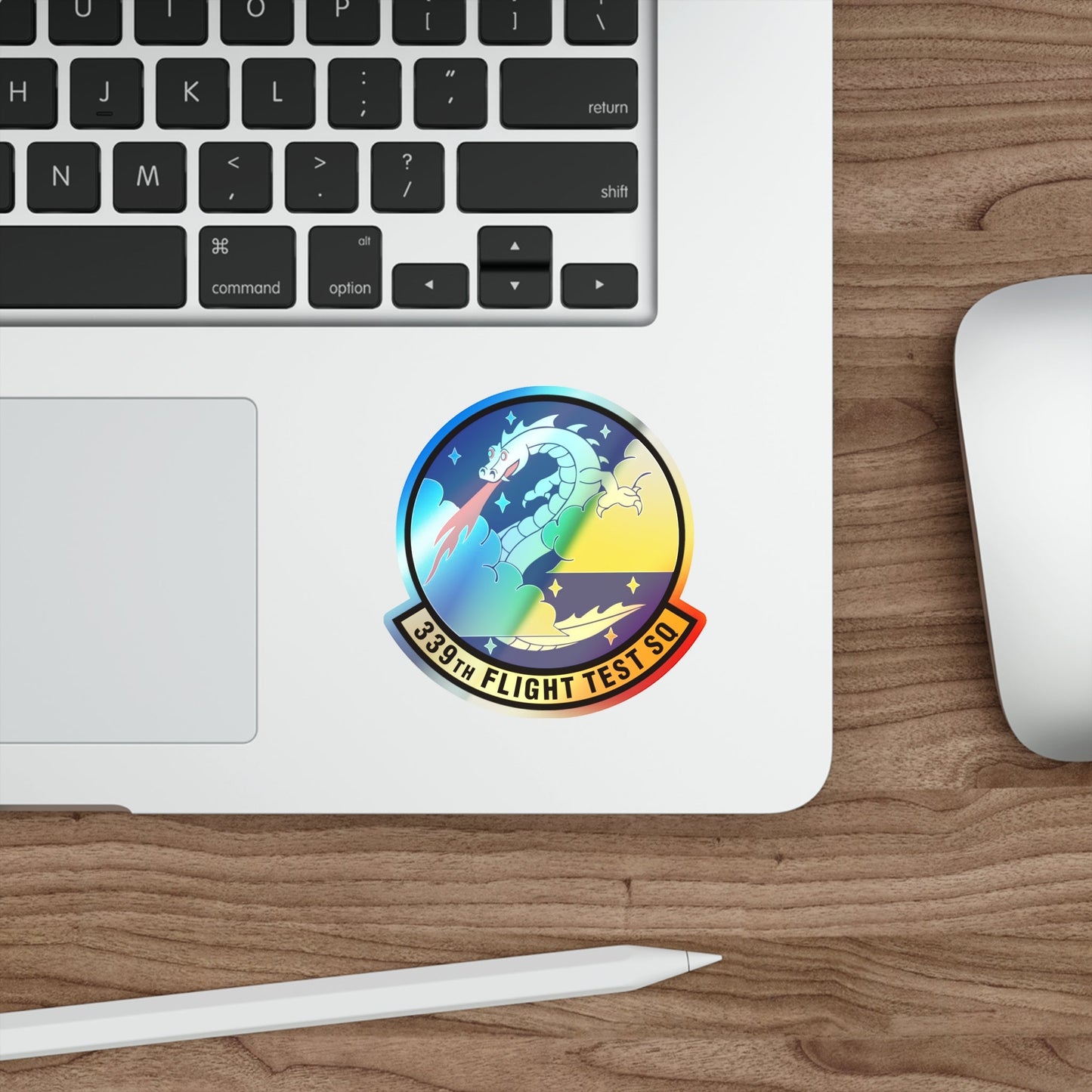 339th Flight Test Squadron (U.S. Air Force) Holographic STICKER Die-Cut Vinyl Decal-The Sticker Space