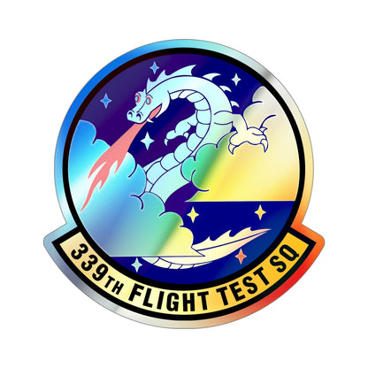 339th Flight Test Squadron (U.S. Air Force) Holographic STICKER Die-Cut Vinyl Decal-5 Inch-The Sticker Space