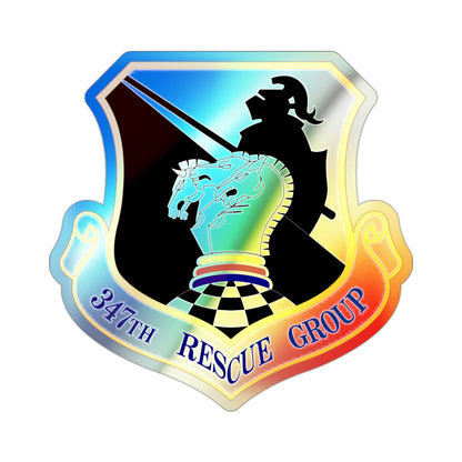 347th Rescue Group (U.S. Air Force) Holographic STICKER Die-Cut Vinyl Decal-2 Inch-The Sticker Space