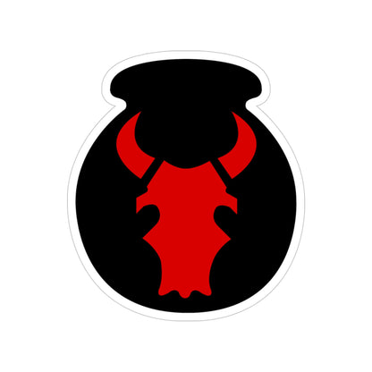 34th 'Red Bull' Infantry Division SSI (U.S. Army) Transparent STICKER Die-Cut Vinyl Decal-5 Inch-The Sticker Space