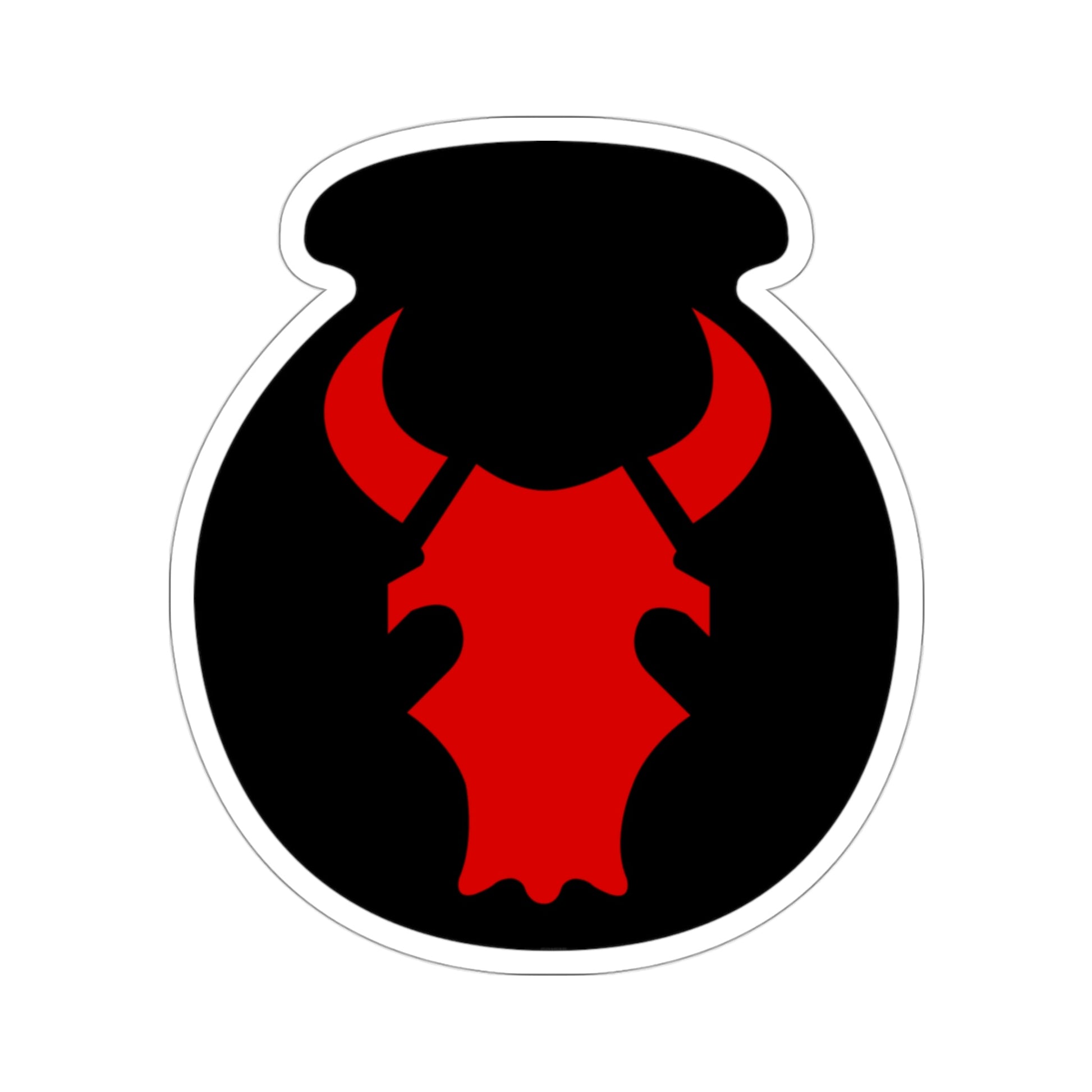 34th 'Red Bull' Infantry Division (U.S. Army) STICKER Vinyl Die-Cut Decal-3 Inch-The Sticker Space