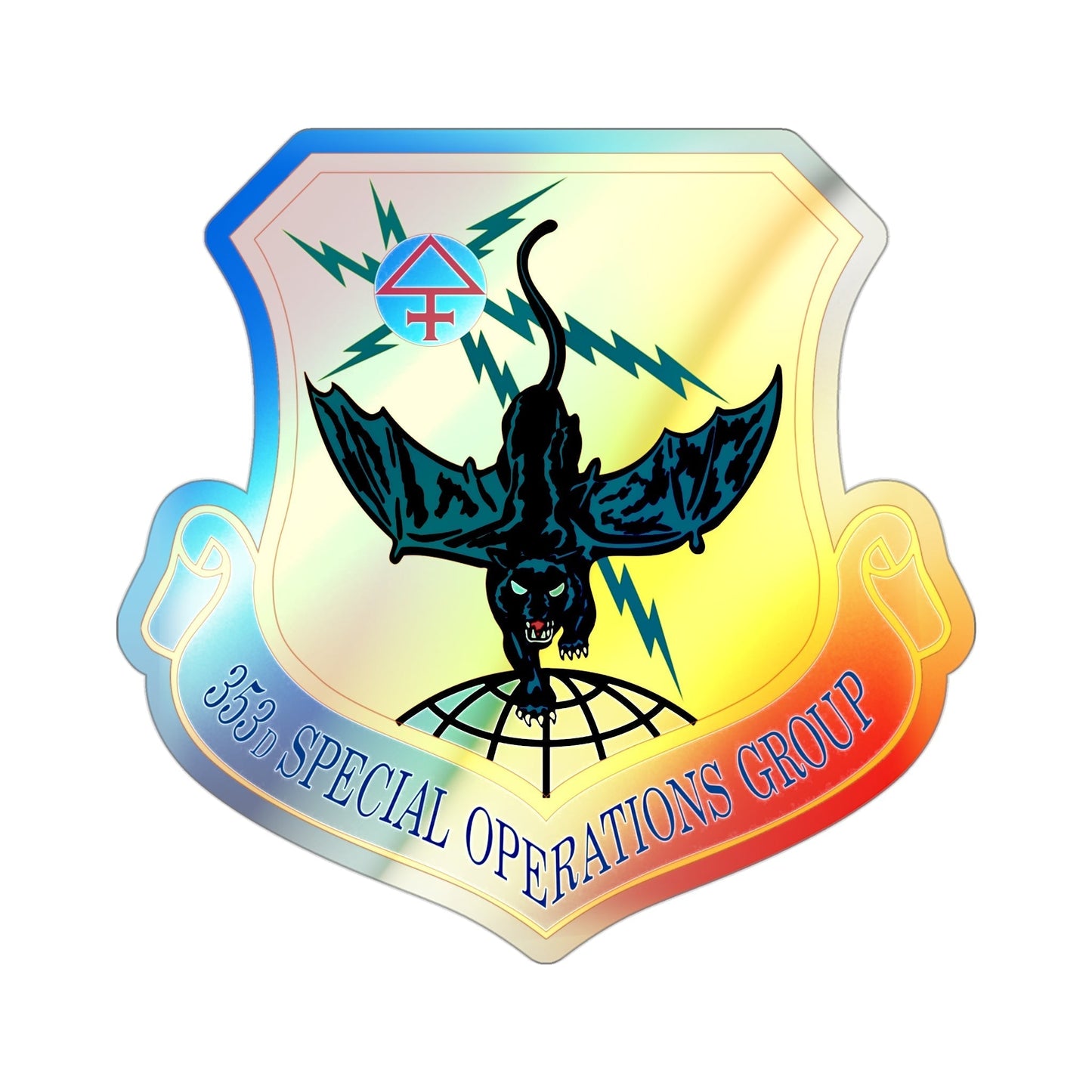 353d Special Operations Group (U.S. Air Force) Holographic STICKER Die-Cut Vinyl Decal-3 Inch-The Sticker Space