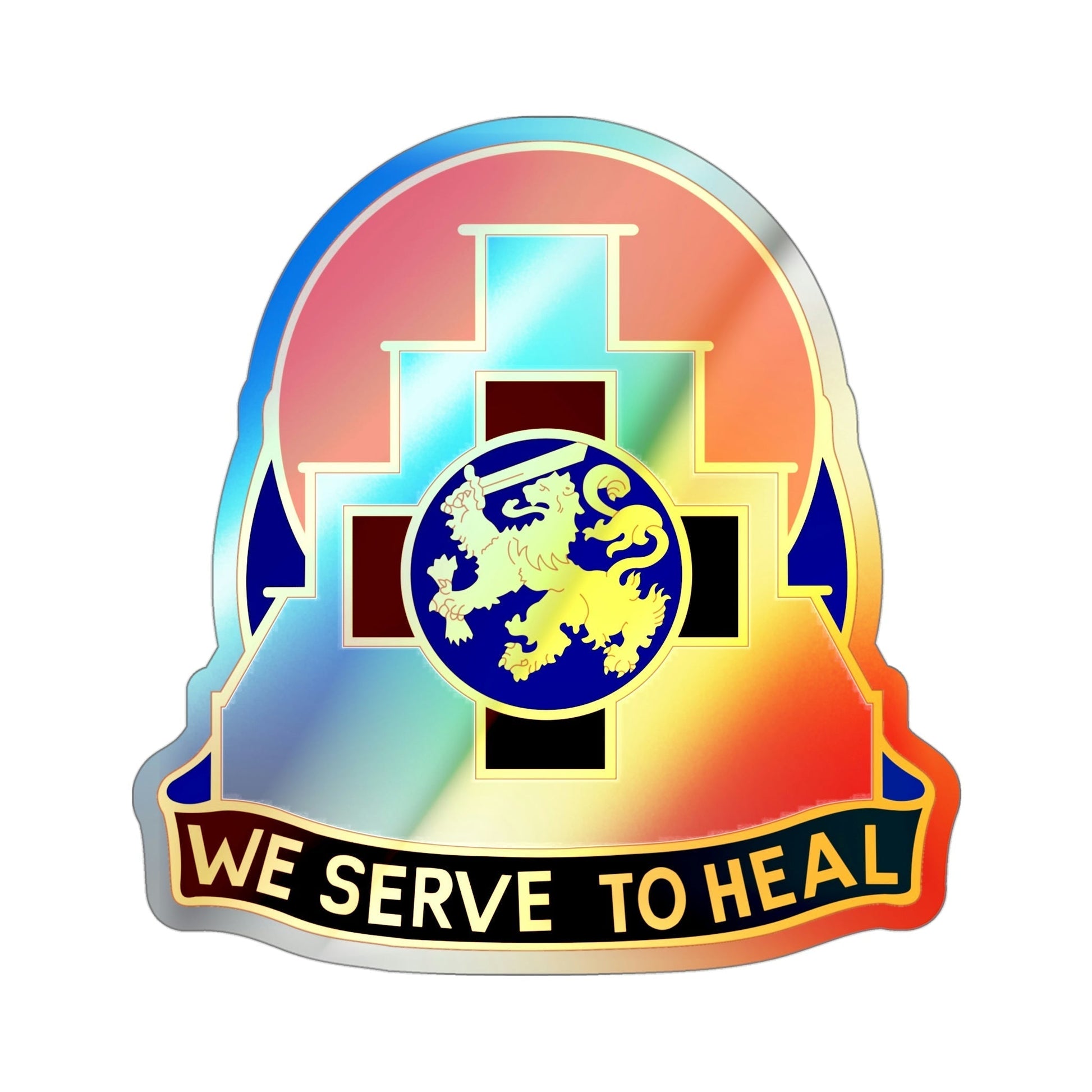 356 Field Hospital (U.S. Army) Holographic STICKER Die-Cut Vinyl Decal-4 Inch-The Sticker Space