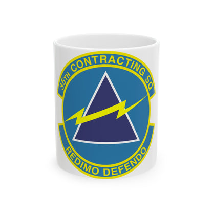 35th Contracting Squadron (U.S. Air Force) White Coffee Mug-11oz-The Sticker Space