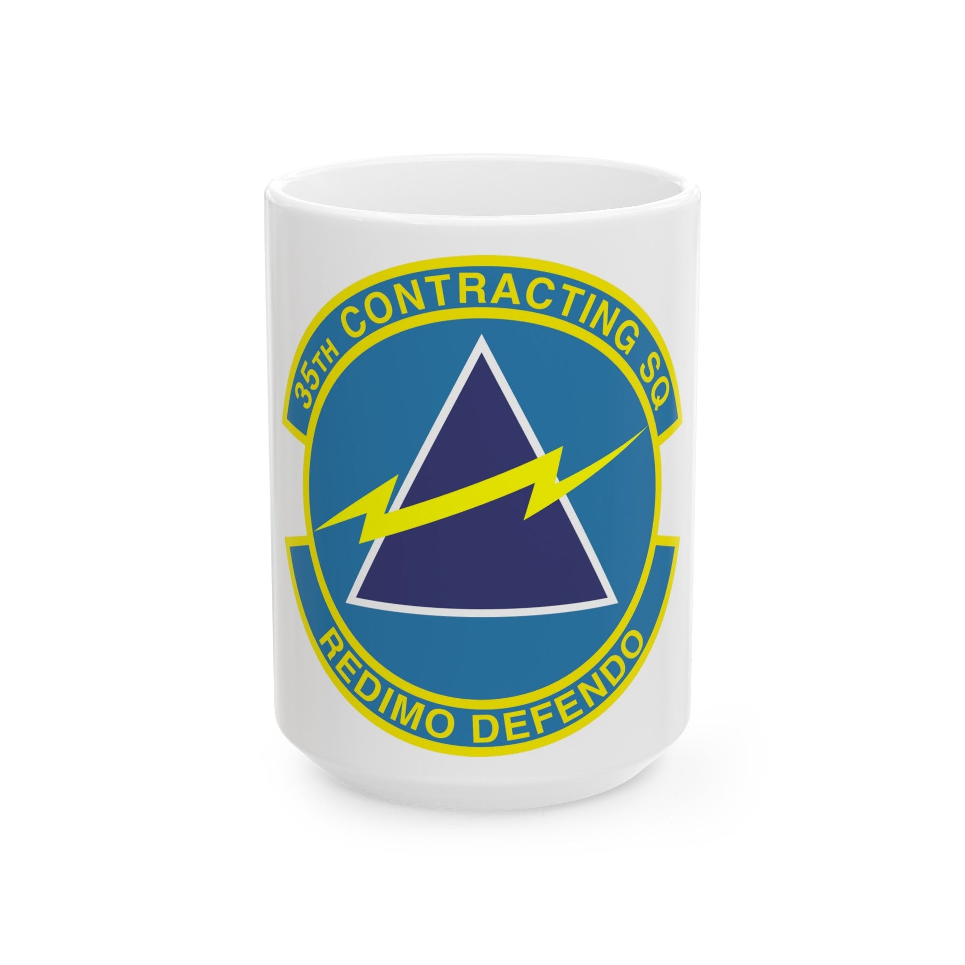 35th Contracting Squadron (U.S. Air Force) White Coffee Mug-15oz-The Sticker Space