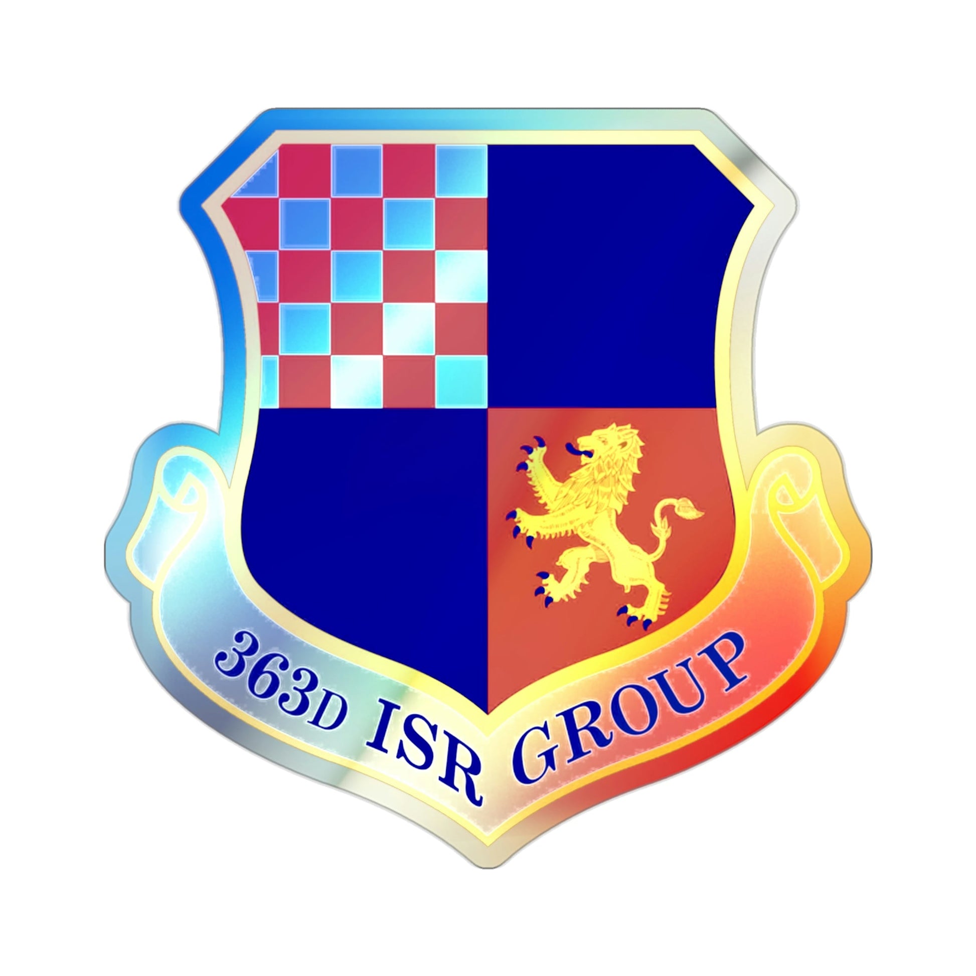 363 Intelligence Surveillance and Reconnaissance Group ACC (U.S. Air Force) Holographic STICKER Die-Cut Vinyl Decal-2 Inch-The Sticker Space