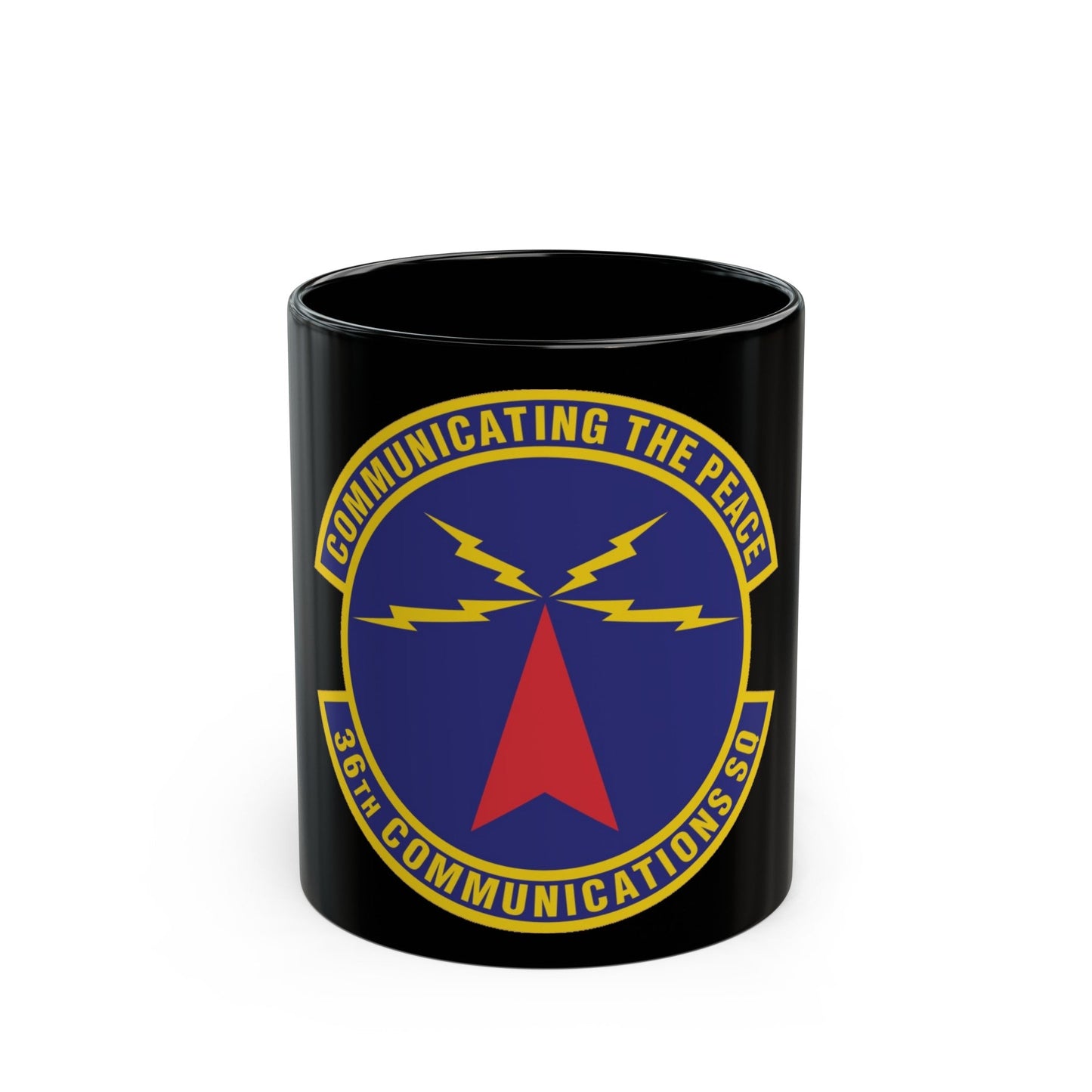 36th Communications Squadron (U.S. Air Force) Black Coffee Mug-11oz-The Sticker Space