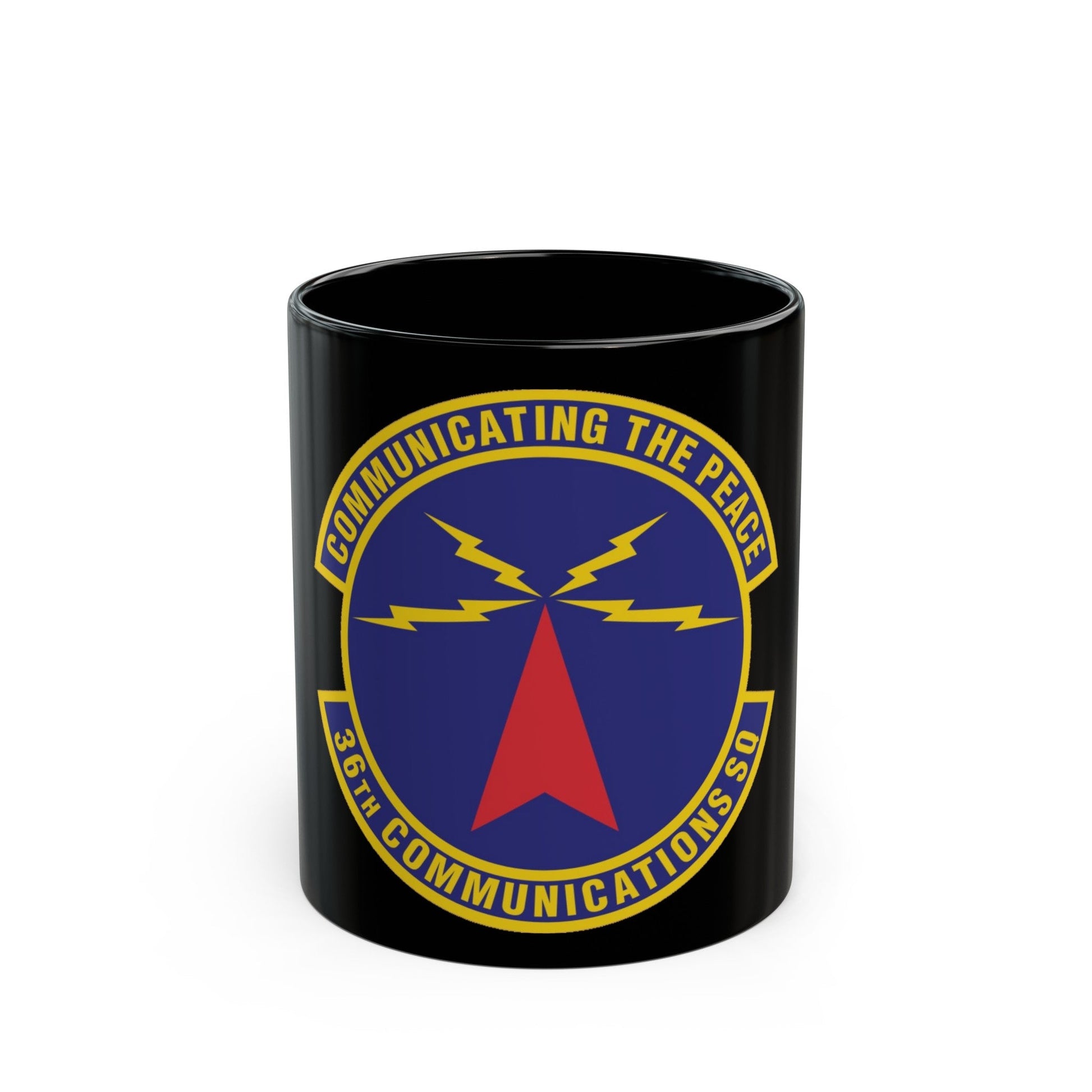 36th Communications Squadron (U.S. Air Force) Black Coffee Mug-11oz-The Sticker Space