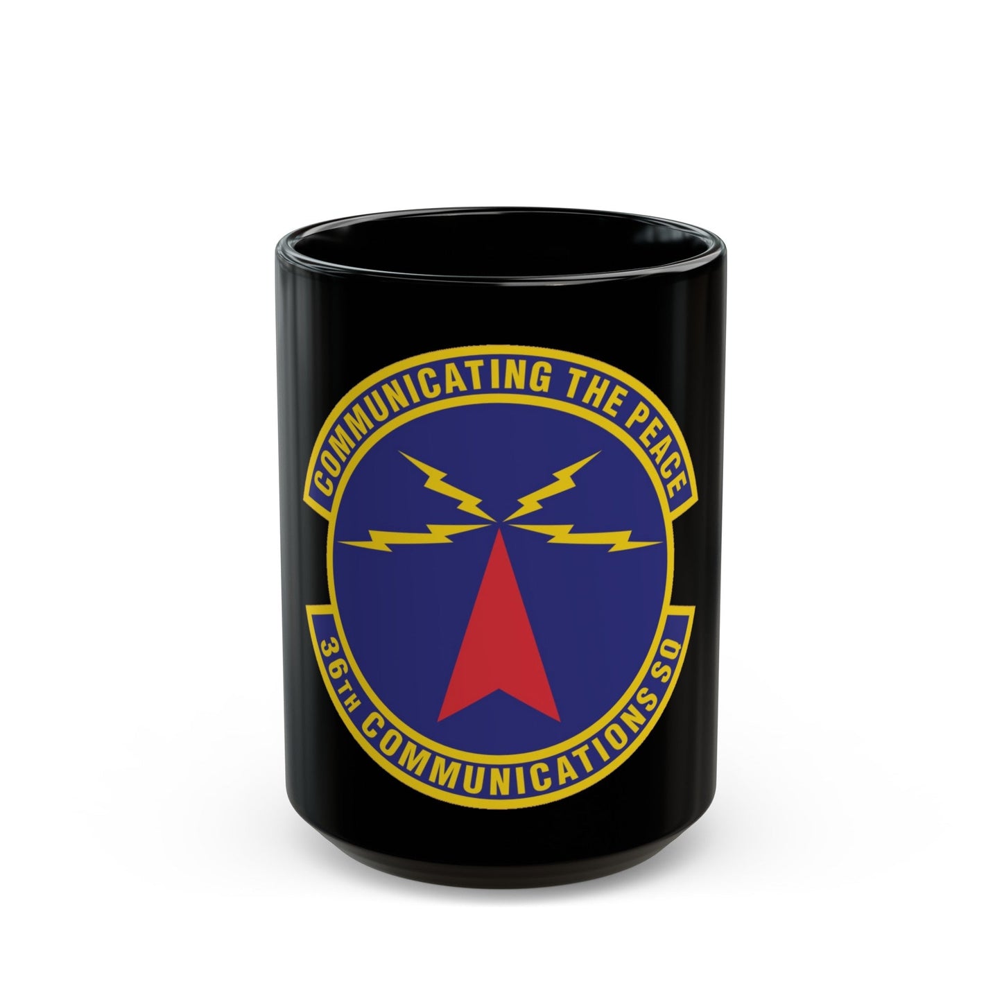 36th Communications Squadron (U.S. Air Force) Black Coffee Mug-15oz-The Sticker Space