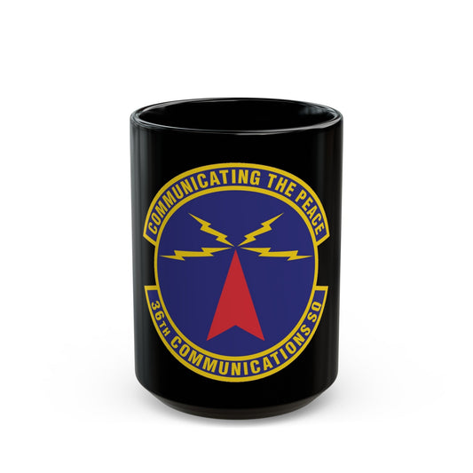 36th Communications Squadron (U.S. Air Force) Black Coffee Mug-15oz-The Sticker Space