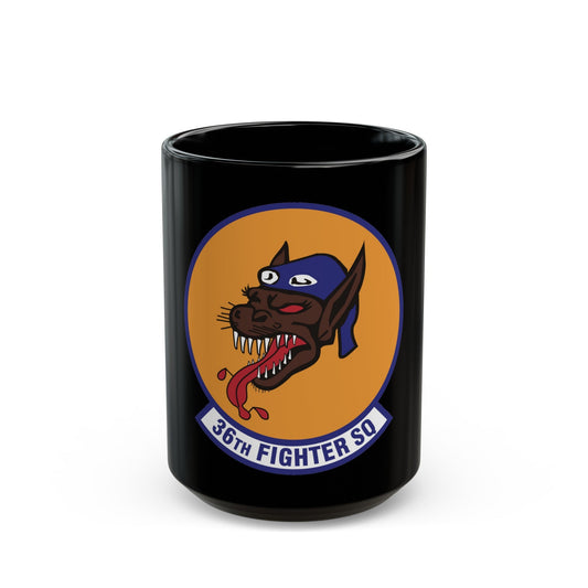36th Fighter Squadron (U.S. Air Force) Black Coffee Mug-15oz-The Sticker Space