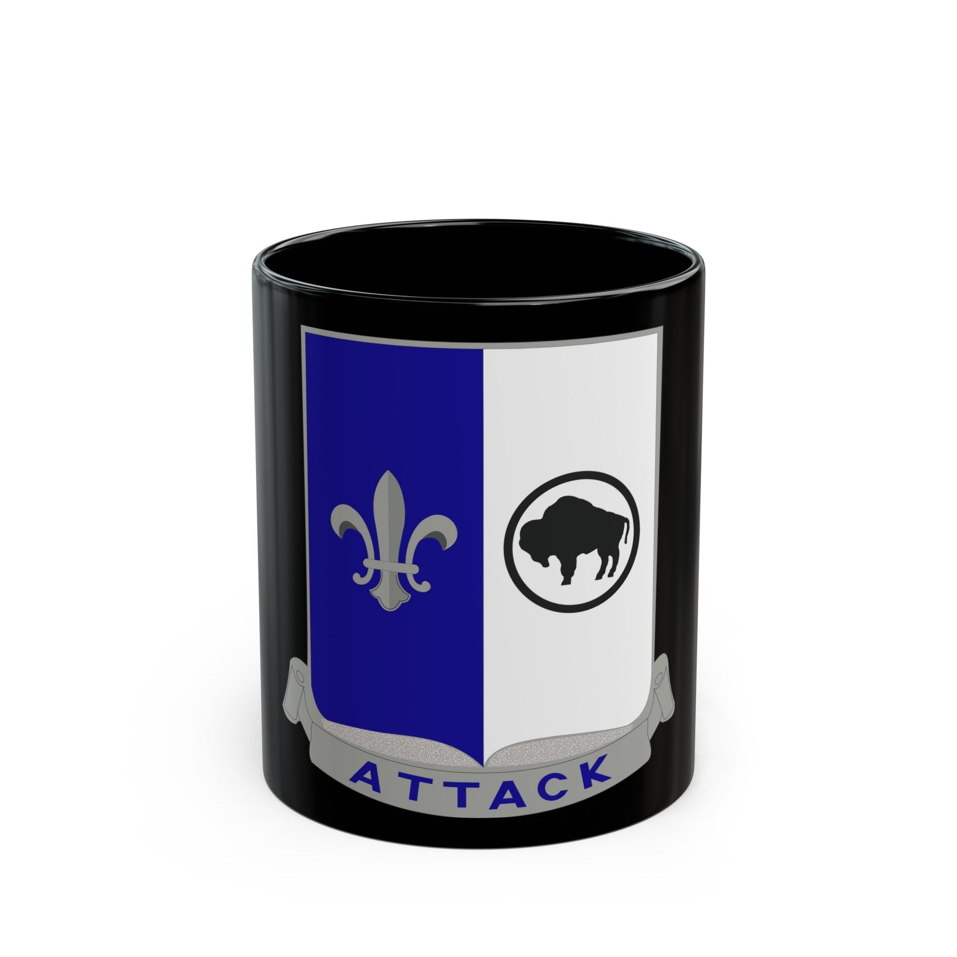 371 Infantry Battalion (U.S. Army) Black Coffee Mug-11oz-The Sticker Space