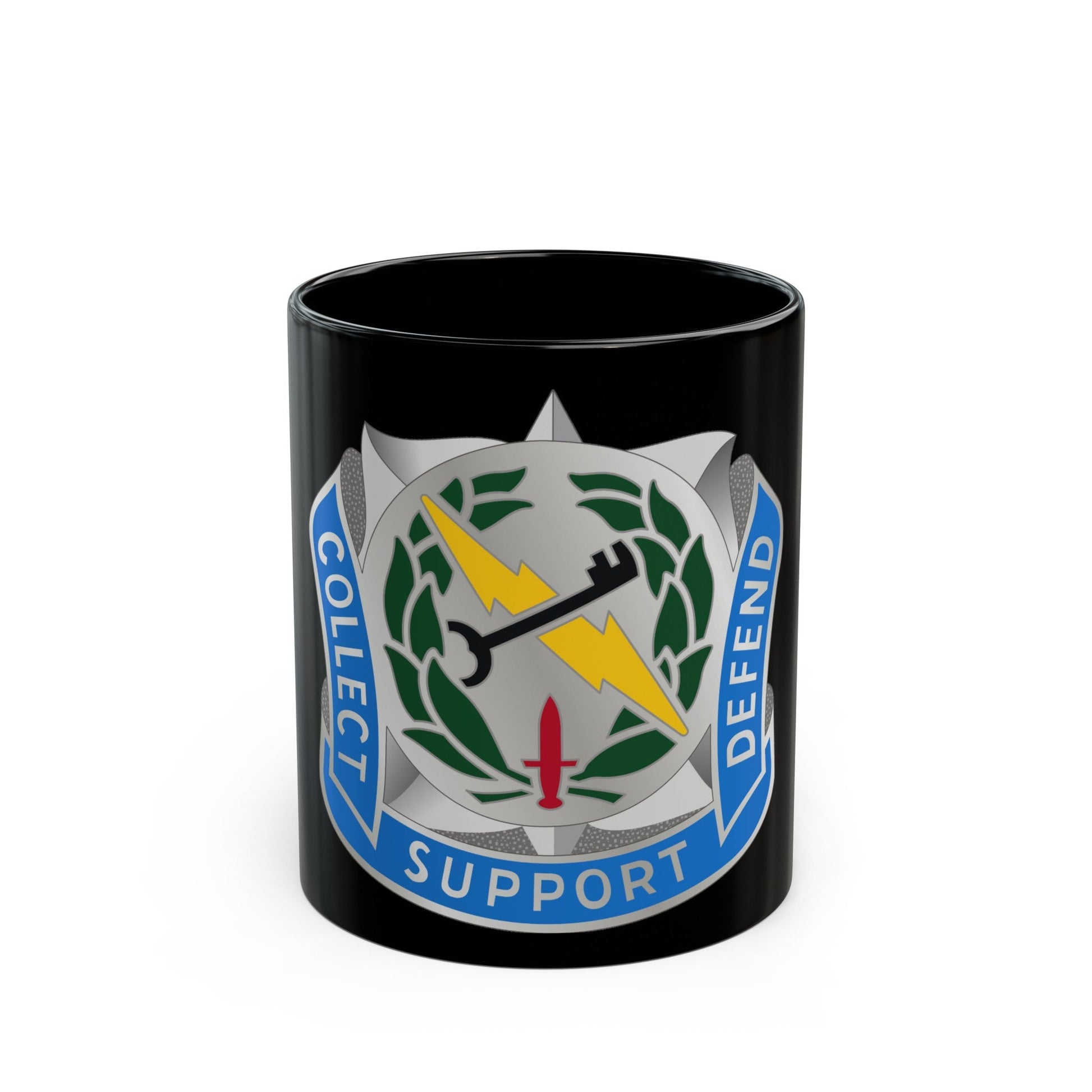 373 Military Intelligence Battalion (U.S. Army) Black Coffee Mug-11oz-The Sticker Space