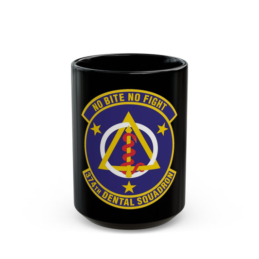 374th Dental Squadron (U.S. Air Force) Black Coffee Mug-15oz-The Sticker Space