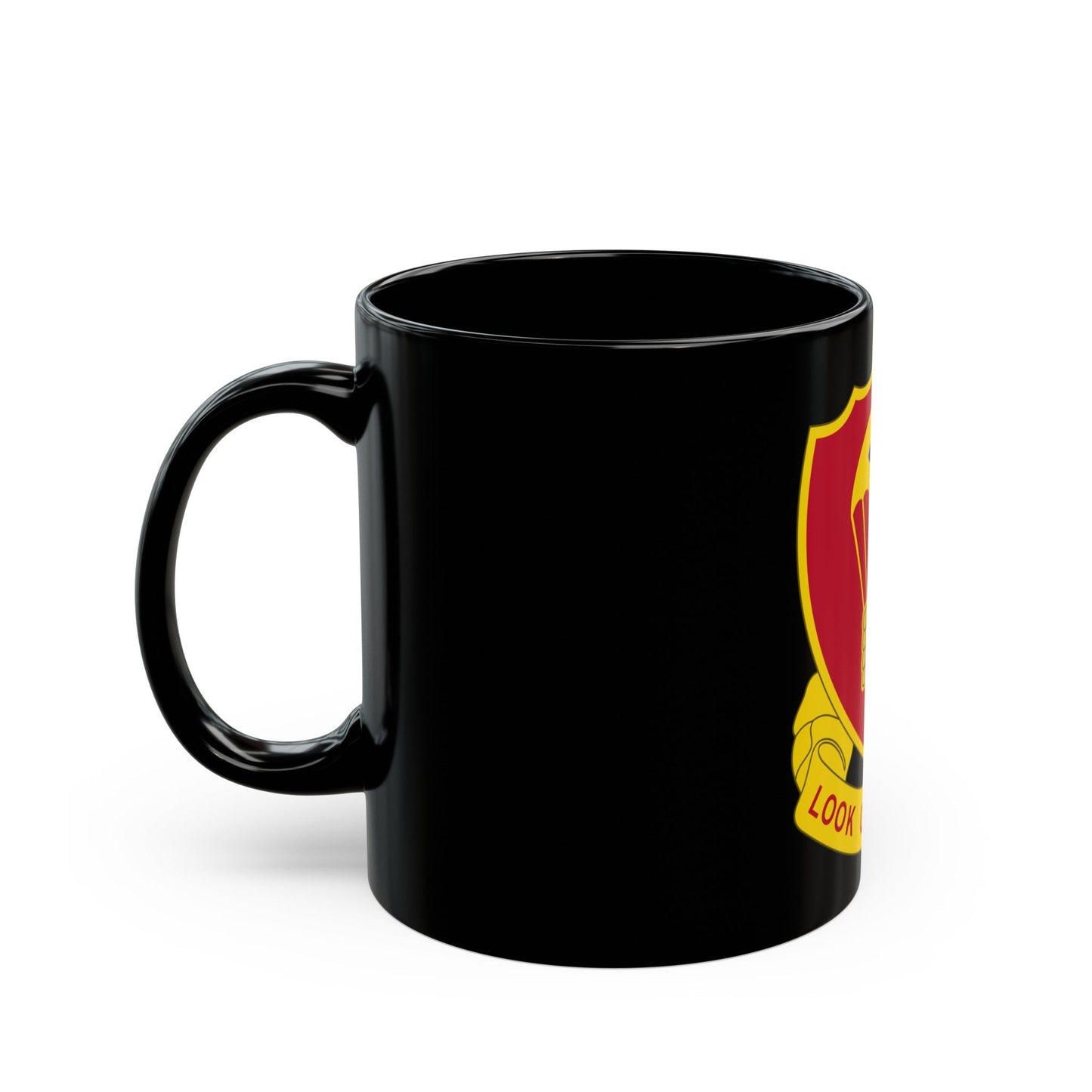 376 Airborne Field Artillery Battalion (U.S. Army) Black Coffee Mug-The Sticker Space
