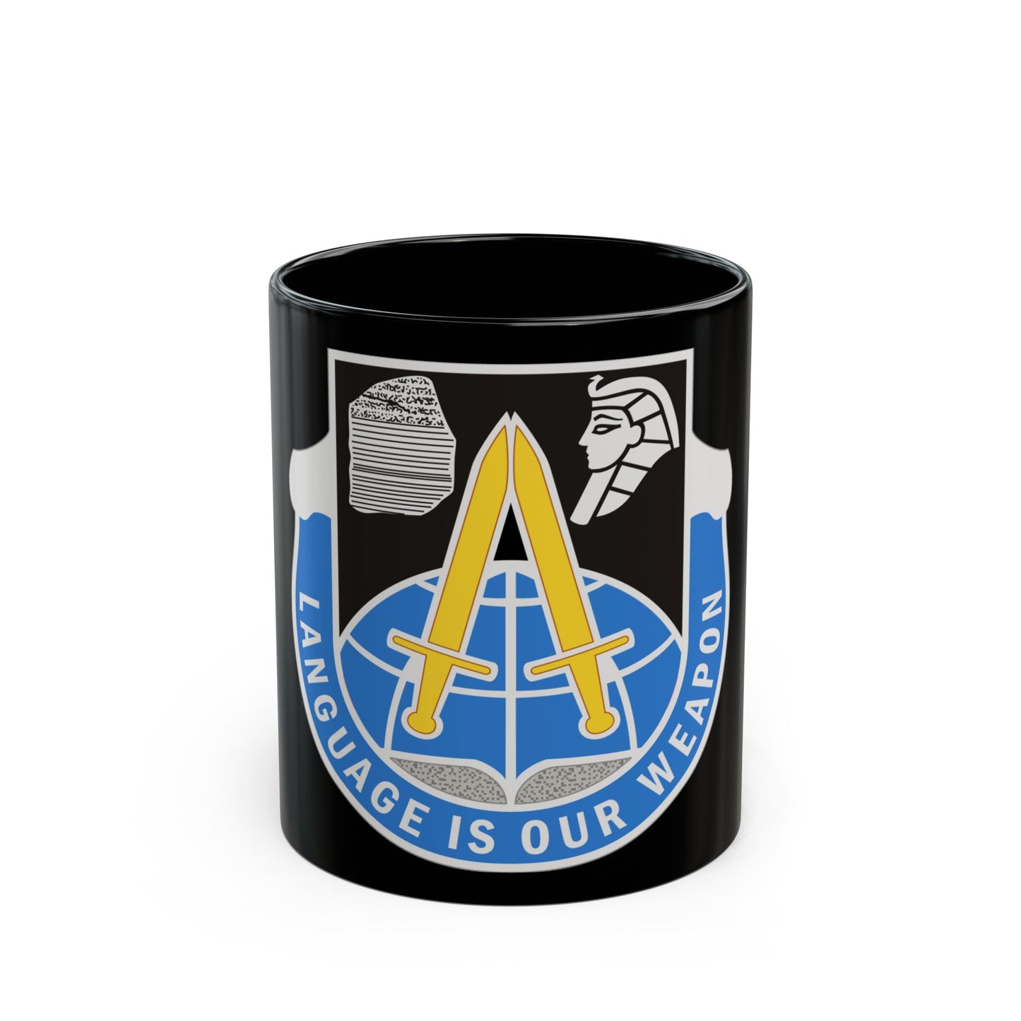 376 Military Intelligence Battalion (U.S. Army) Black Coffee Mug-11oz-The Sticker Space