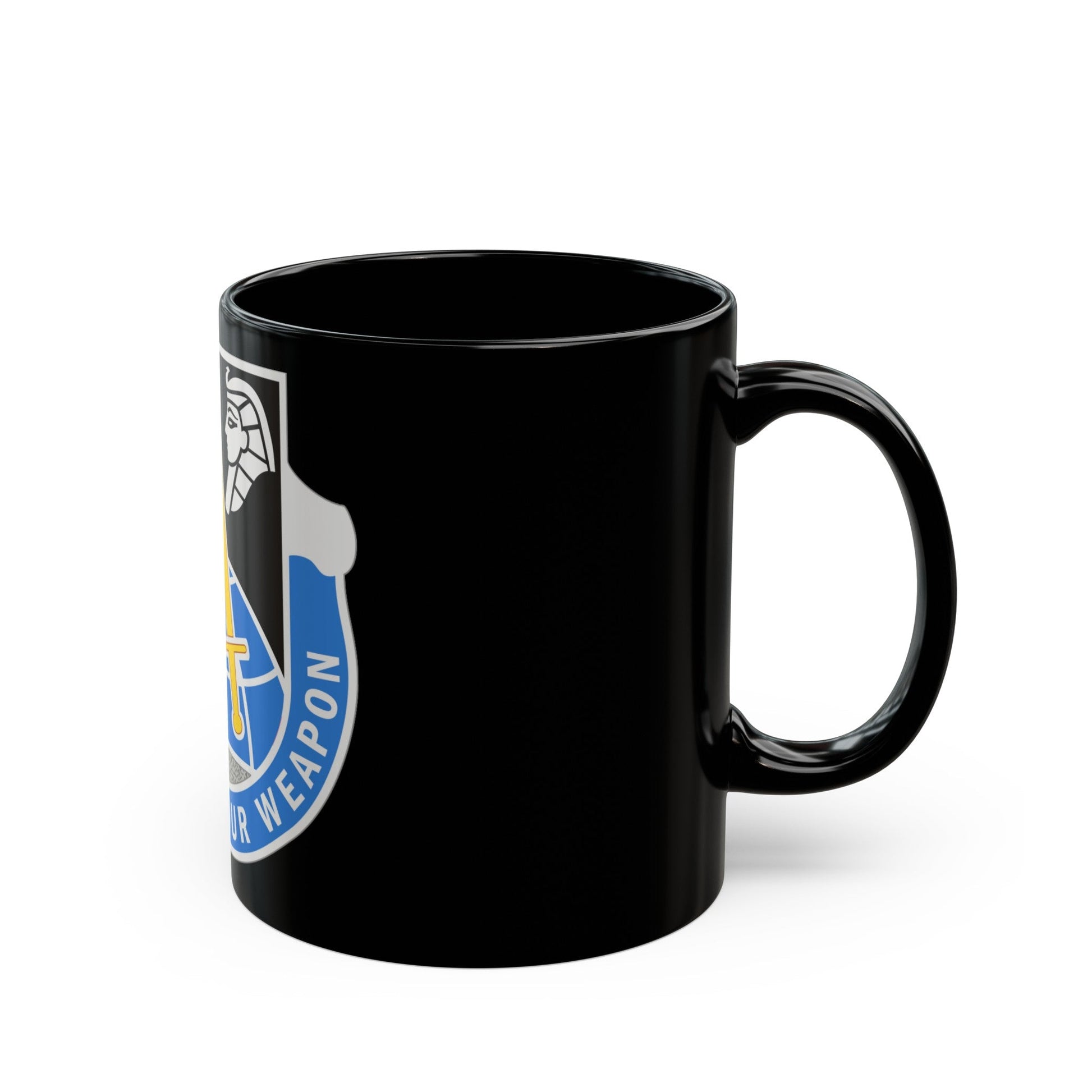 376 Military Intelligence Battalion (U.S. Army) Black Coffee Mug-The Sticker Space