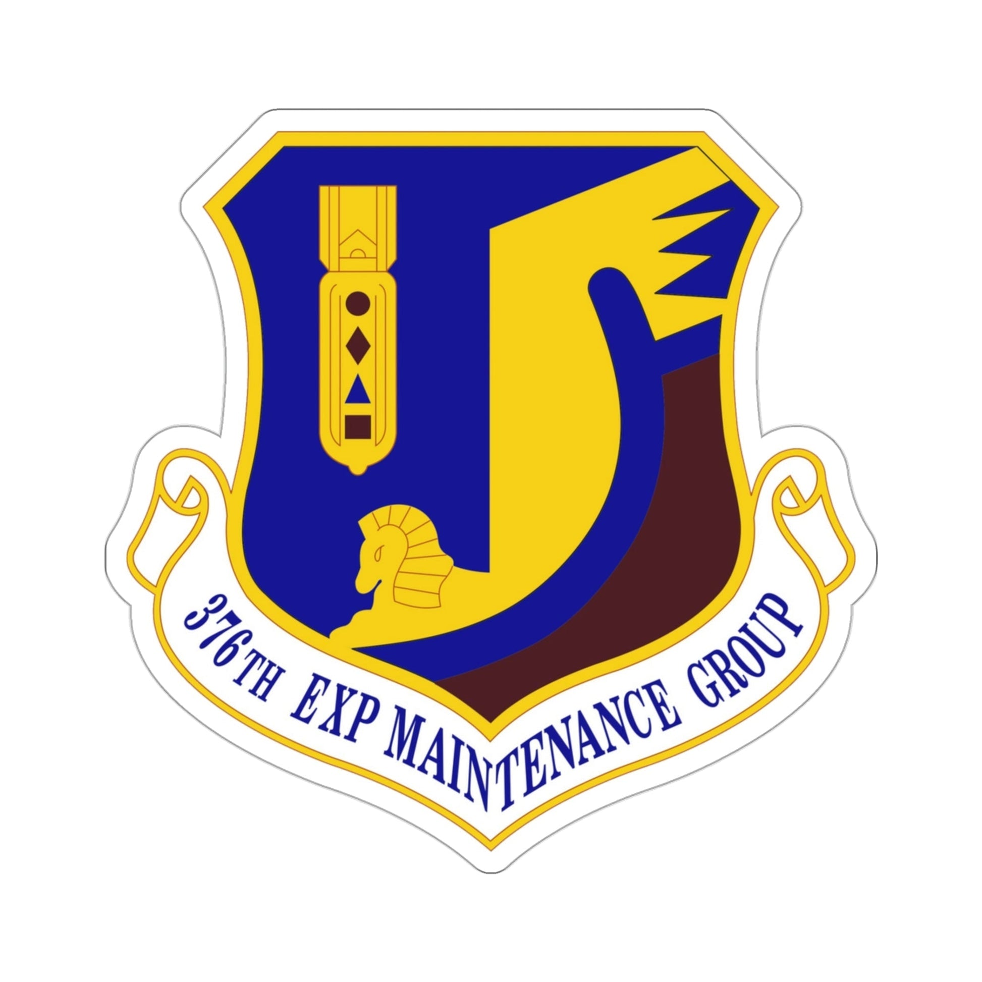 376th Expeditionary Maintenance Group (U.S. Air Force) STICKER Vinyl Die-Cut Decal-3 Inch-The Sticker Space