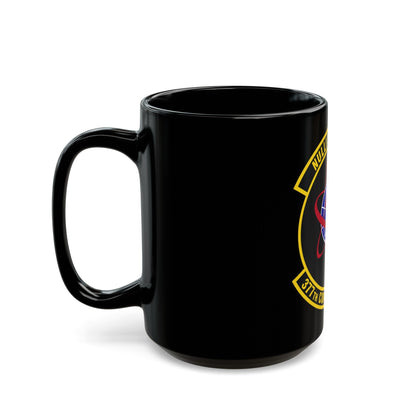 377th Comptroller Squadron (U.S. Air Force) Black Coffee Mug-The Sticker Space