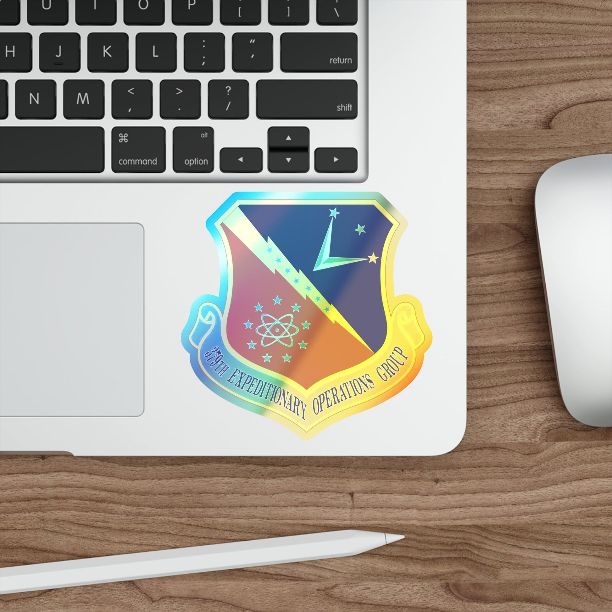 379th Expeditionary Operations Group (U.S. Air Force) Holographic STICKER Die-Cut Vinyl Decal-The Sticker Space