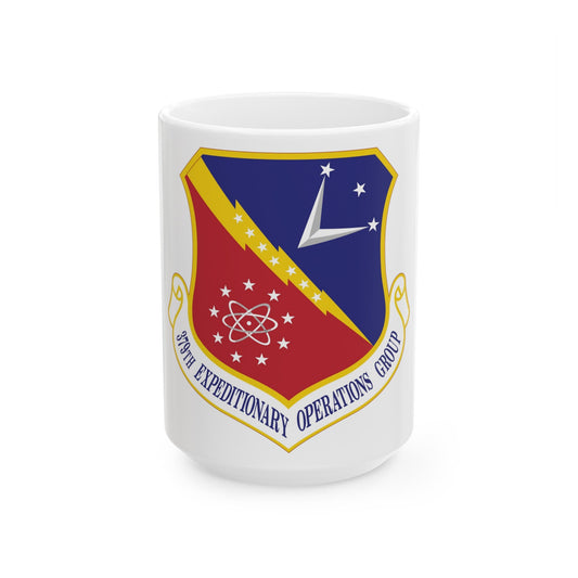 379th Expeditionary Operations Group (U.S. Air Force) White Coffee Mug-15oz-The Sticker Space