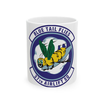 37th Airlift Squadron (U.S. Air Force) White Coffee Mug-11oz-The Sticker Space
