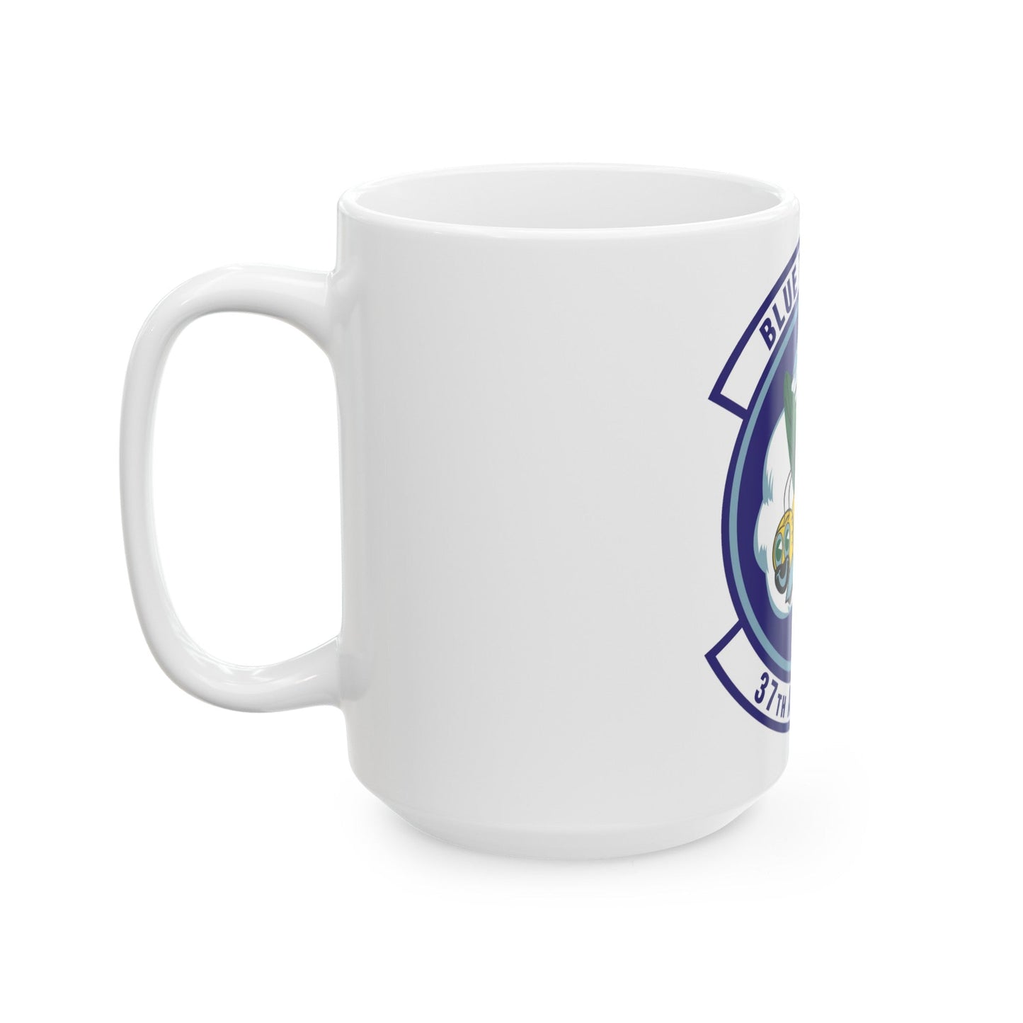 37th Airlift Squadron (U.S. Air Force) White Coffee Mug-The Sticker Space