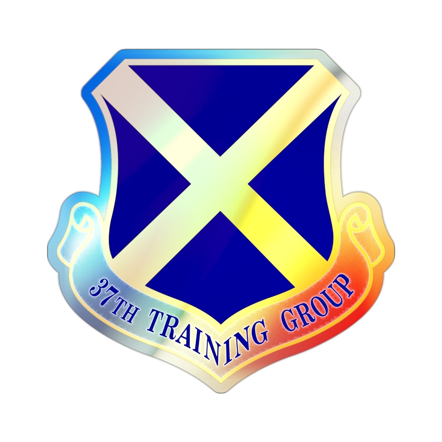 37th Training Group (U.S. Air Force) Holographic STICKER Die-Cut Vinyl Decal-2 Inch-The Sticker Space