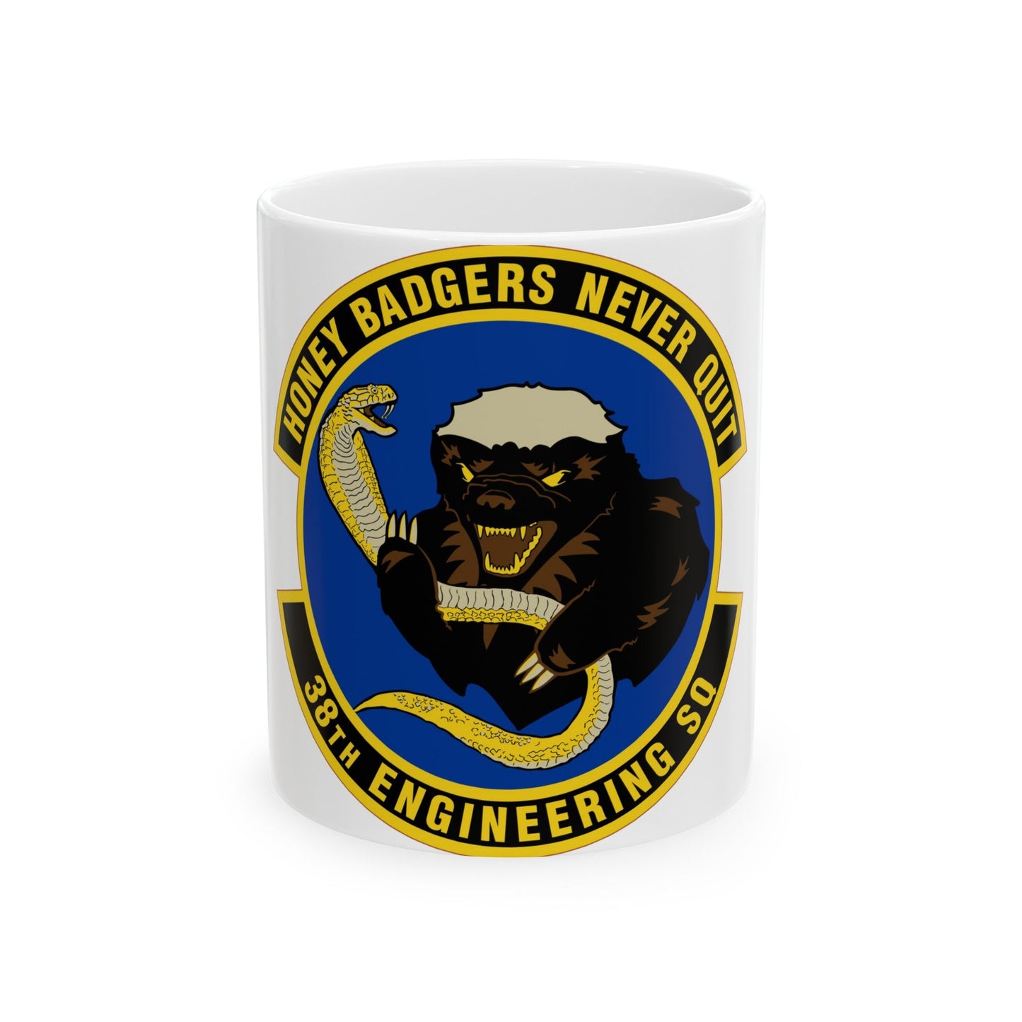 38 Engineering Squadron ACC (U.S. Air Force) White Coffee Mug-11oz-The Sticker Space