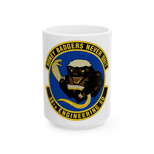38 Engineering Squadron ACC (U.S. Air Force) White Coffee Mug