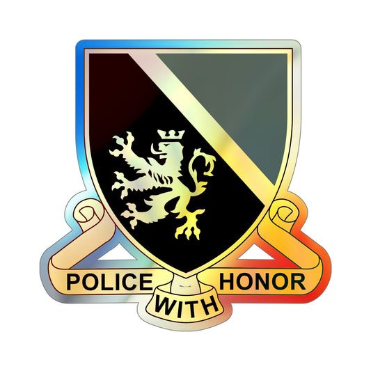 382 Military Police Battalion (U.S. Army) Holographic STICKER Die-Cut Vinyl Decal-6 Inch-The Sticker Space