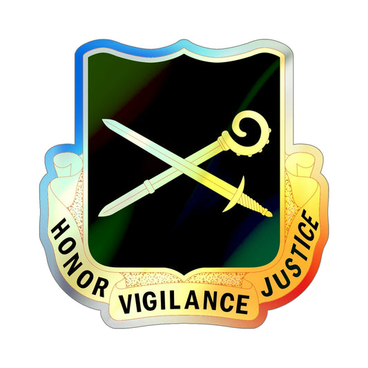 385 Military Police Battalion (U.S. Army) Holographic STICKER Die-Cut Vinyl Decal-6 Inch-The Sticker Space