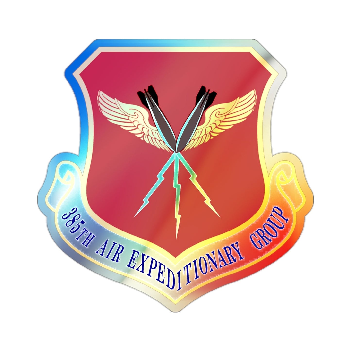 385th Air Expeditionary Group (U.S. Air Force) Holographic STICKER Die-Cut Vinyl Decal-2 Inch-The Sticker Space