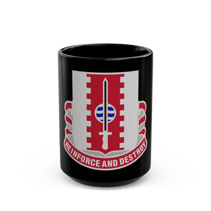 386 Engineer Battalion (U.S. Army) Black Coffee Mug-15oz-The Sticker Space