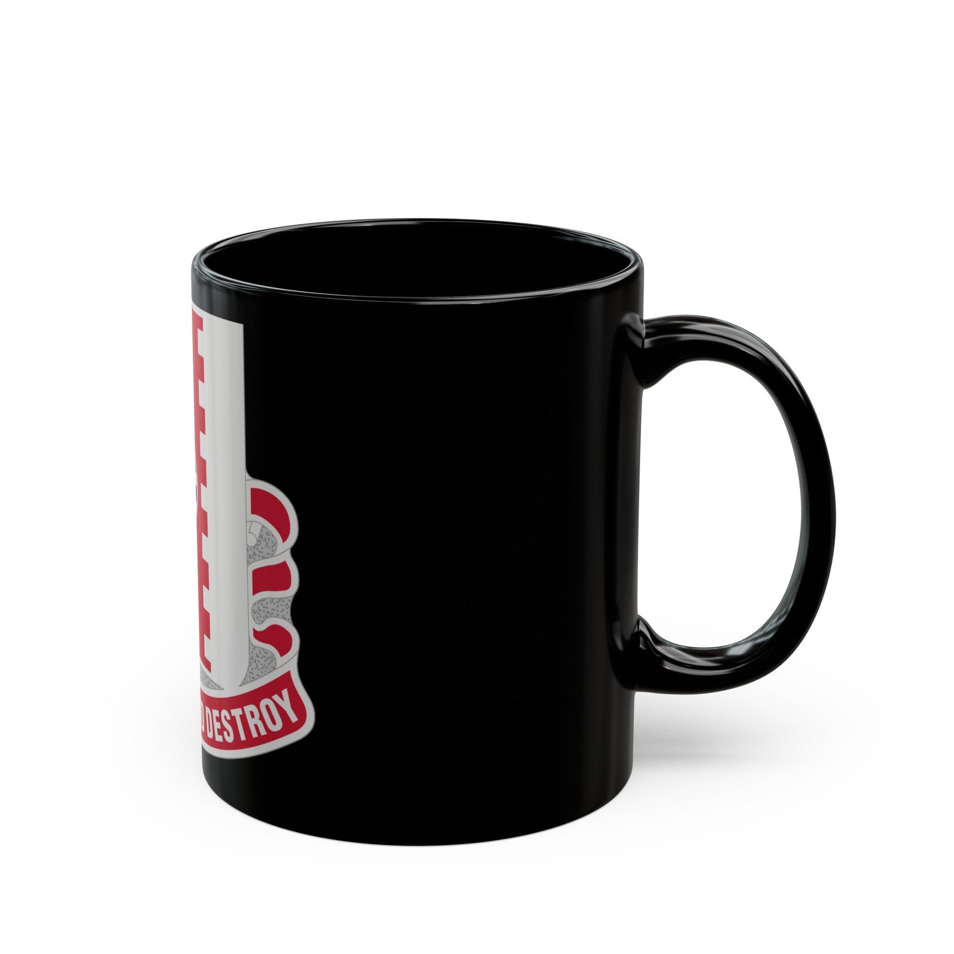 386 Engineer Battalion (U.S. Army) Black Coffee Mug-The Sticker Space
