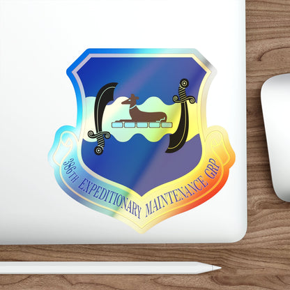 386th Expeditionary Maintenance Group (U.S. Air Force) Holographic STICKER Die-Cut Vinyl Decal-The Sticker Space