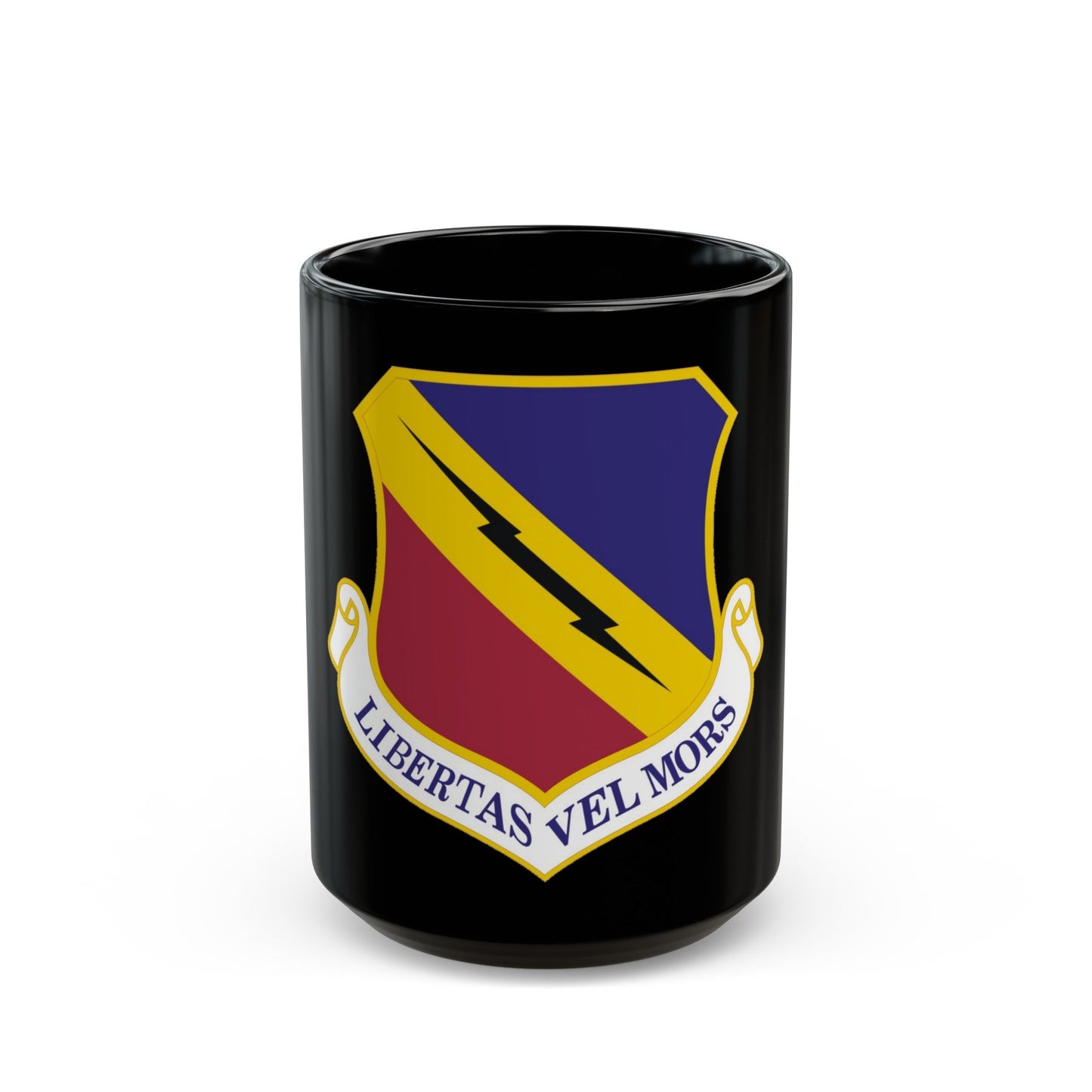 388th Fighter Wing (U.S. Air Force) Black Coffee Mug-15oz-The Sticker Space