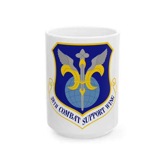 38th Combat Support Wing (U.S. Air Force) White Coffee Mug