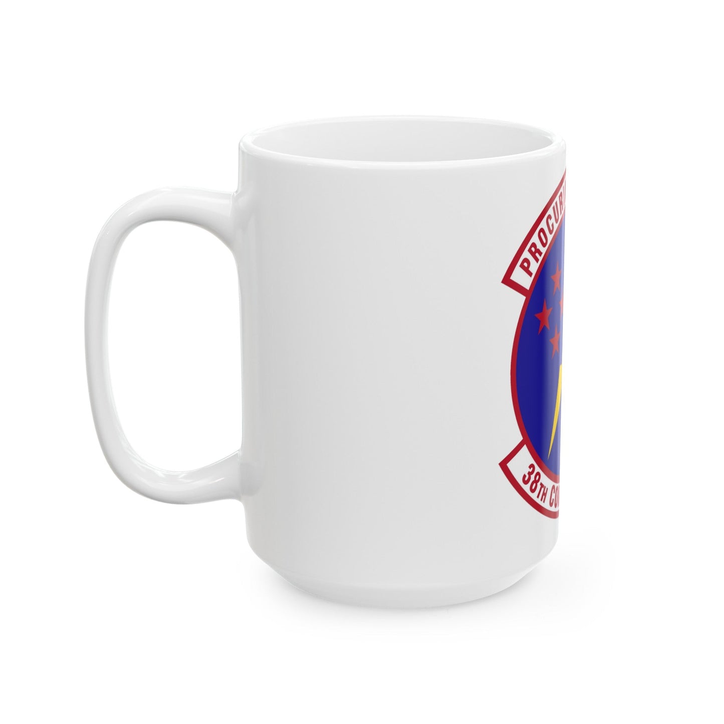 38th Contracting Squadron (U.S. Air Force) White Coffee Mug-The Sticker Space