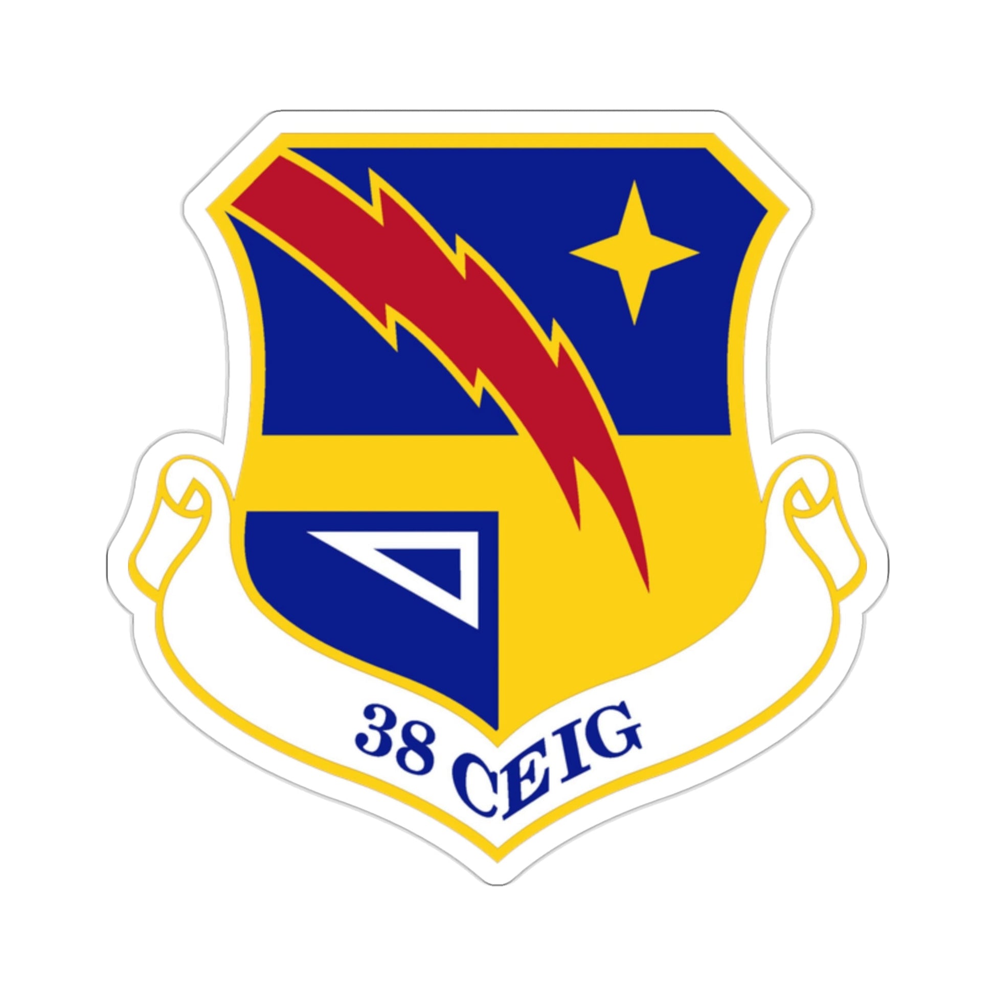 38th Cyberspace Engineering Installation Group (U.S. Air Force) STICKER Vinyl Die-Cut Decal-2 Inch-The Sticker Space