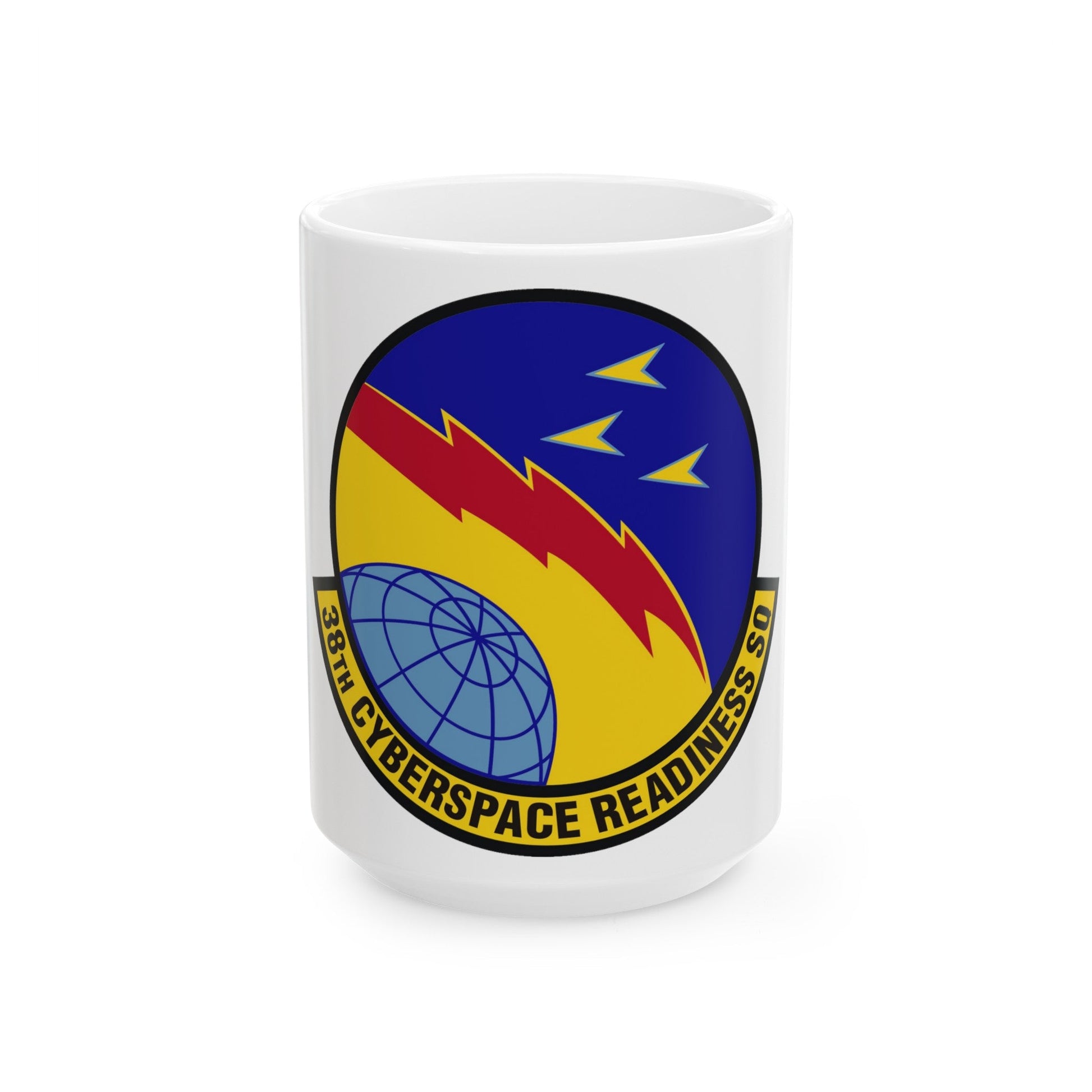 38th Cyberspace Readiness Squadron (U.S. Air Force) White Coffee Mug-15oz-The Sticker Space