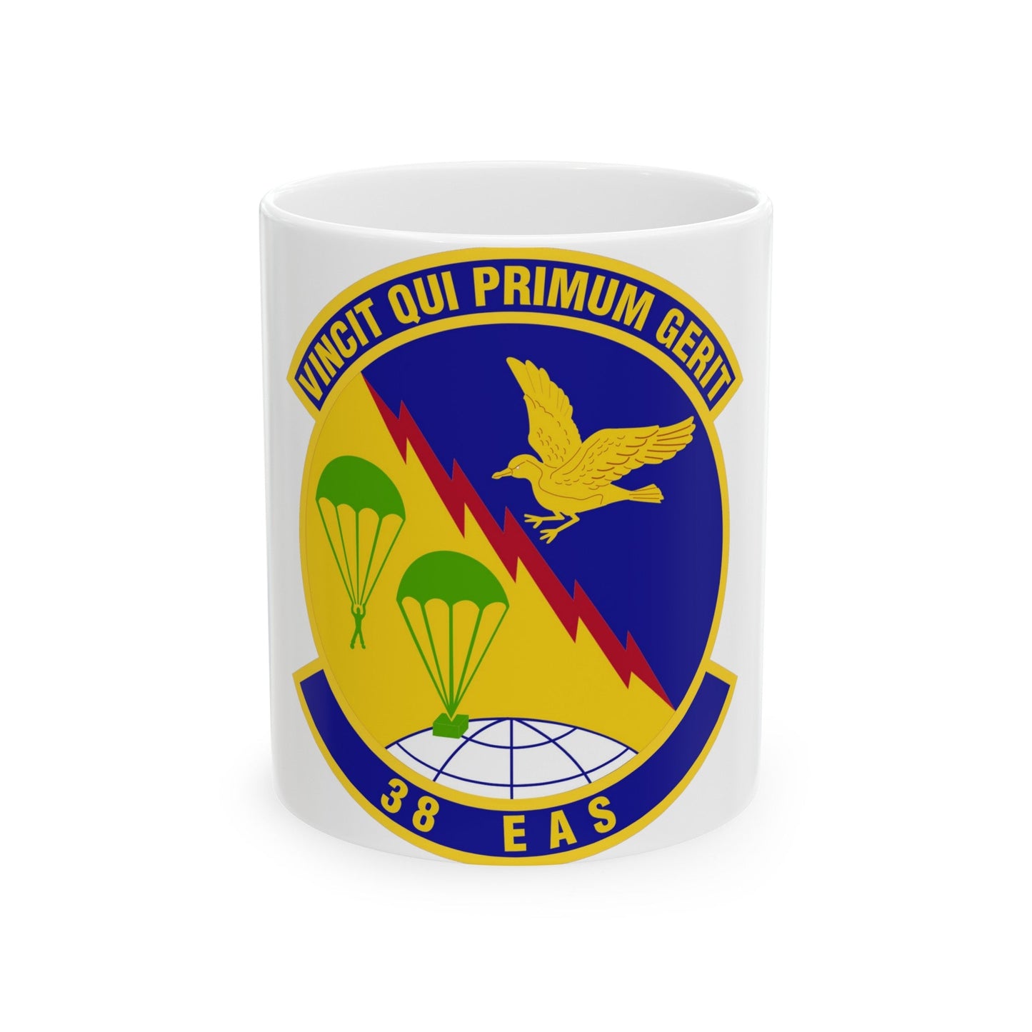 38th Expeditionary Airlift Squadron (U.S. Air Force) White Coffee Mug-11oz-The Sticker Space