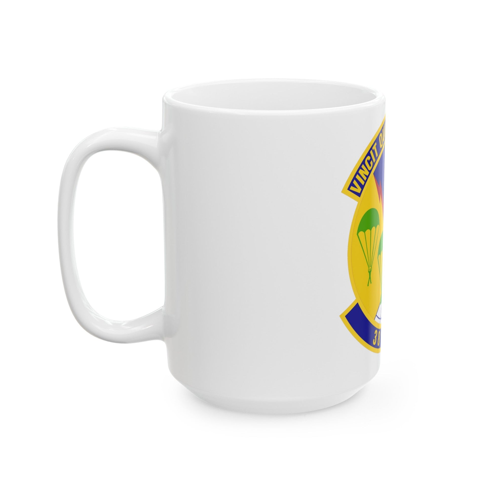 38th Expeditionary Airlift Squadron (U.S. Air Force) White Coffee Mug-The Sticker Space