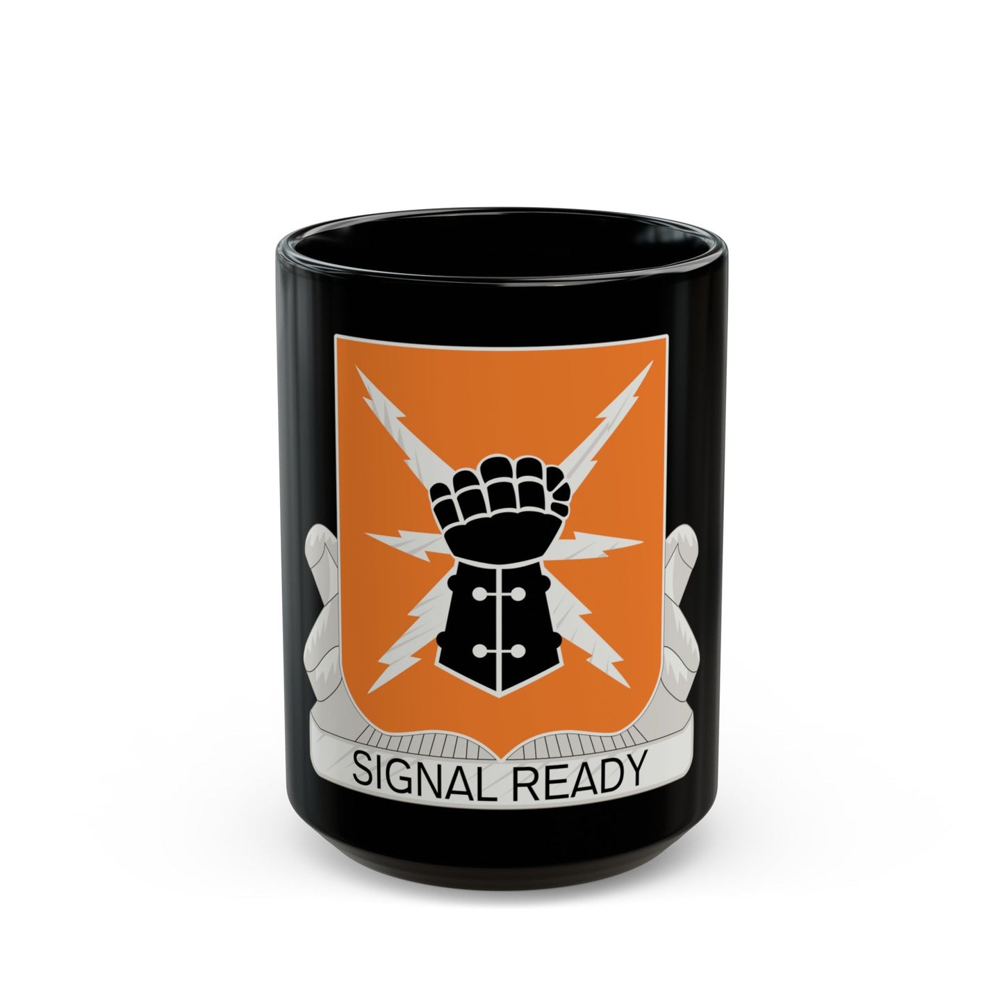 38th Signal Battalion (U.S. Army) Black Coffee Mug-15oz-The Sticker Space