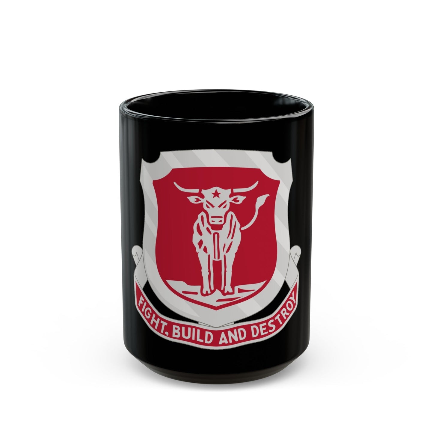 39 Engineer Battalion (U.S. Army) Black Coffee Mug-15oz-The Sticker Space